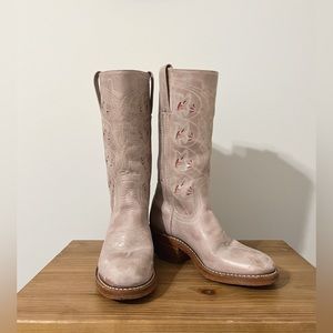 Frye Champagne Pink Boots